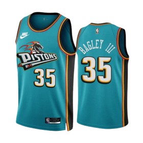 Camiseta Hombre NBA Detroit Pistons Marvin Bagley III 35 2022-23 Nike Classic Edition Teal Swingman